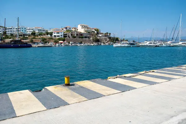 Agistri Island Megalochori Milos Miloi Port Greece Seaside Building Harbor — Stock Photo, Image