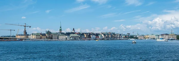 Estocolmo Suécia Gamla Stan Vista Panorâmica Cidade Velha Edifício Colorido — Fotografia de Stock