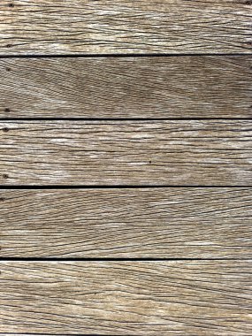 Boş eskimiş kahverengi tahta arka plan, doku. Boş yatay yıpranmış tahta, duvar, zemin zemin zemin. Uzayı kopyala Dikey