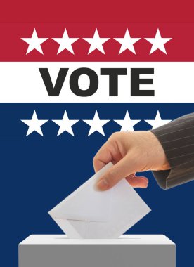 ABD seçimleri, VOTE metin ve el yazısı, ABD Amerika seçimleri