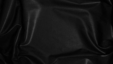 Blac ipek tekstil arka planı. Saten kumaş dokusu, lüks dalgalı fon..