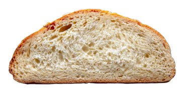 Paskalya ekmeği, tsoureki dilimi beyaz, tatlı brioche kesimi, üst manzara