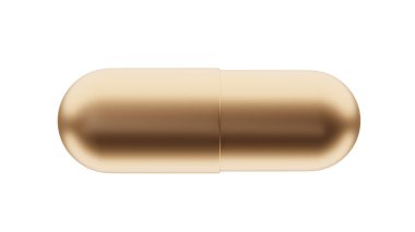 İlaç kapsülü hapları beyaz, sağlık hizmetleri ve eczane konseptine izole edilmiş. 3d hazırlayıcı