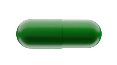 İlaç kapsülü hapları beyaz, sağlık hizmetleri ve eczane konseptine izole edilmiş. 3d hazırlayıcı