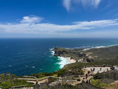 31 Ekim 2024. Güney Afrika. Cape Point manzaralı Diaz plajı, Ümit Burnu