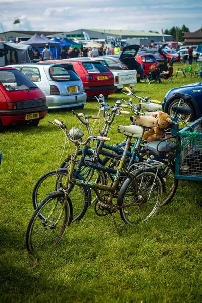 stock image Vintage Raleigh Chopper Folding Bikes - At Anglesey Autofest Showground