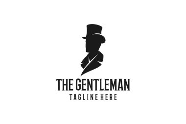 Beyefendiler için Siluet Şapkalı Adam 