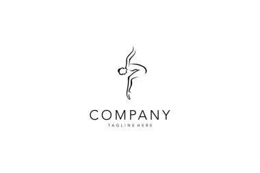 Pilates Dengesi Vücut Zindeliği Tasarım Vektörü Logosu