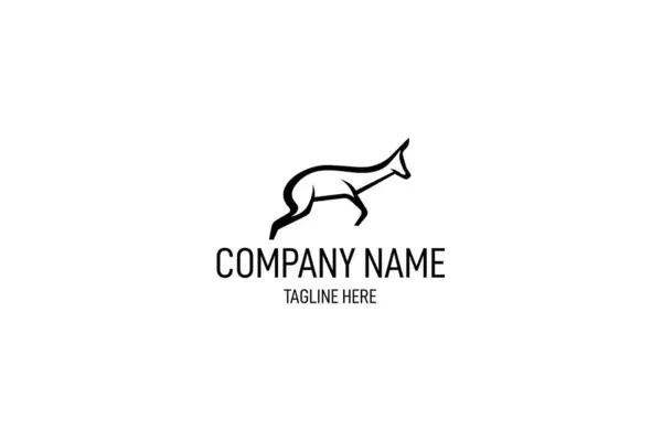 Springbok Hayvan Afrika Vahşi Yaşam Mammalia Vektör Tasarım Logosu Silueti