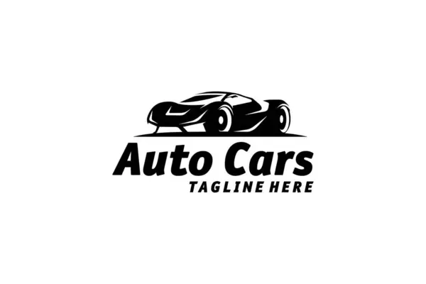 Süper Spor Otomobil Araç Logosu Tasarımı Siluet İlham Verici