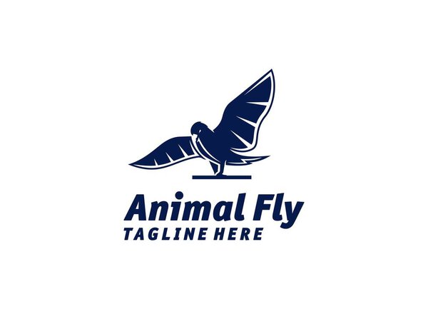 Flying Bird Outline Design Logo Wildlife Feather Graphic Design Silhoutte вдохновение