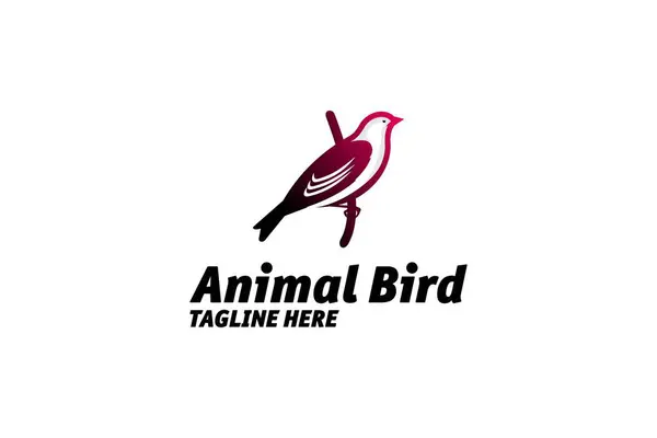 Muhteşem Güzel Hayvan Linnet Tasarımı Logo Tasarımı Renkli Arkaplan Silueti