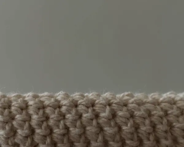 macro closeup of crocheted cotton piece