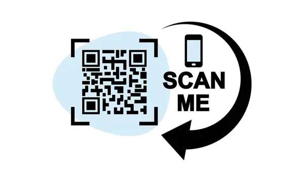 Akıllı telefondan QR kodunu tara. Beni tara. Telefondan barkod oku.