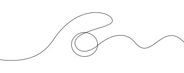 Sürekli bir tenis topu çizgisi. El çizim topu. Spor oyunu.