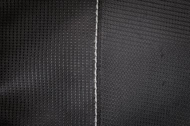 Soyut kumaş arkaplan, siyah kumaş kumaş arkaplan, buruşuk siyah kumaş arkaplan dokusu