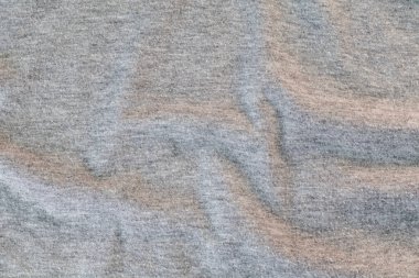 Soyut kumaş arka plan, gri kumaş arka plan, buruşuk gri kumaş arkaplan dokusu