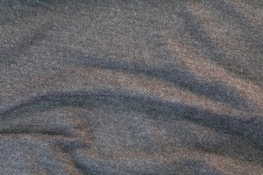 Soyut kumaş arka plan, gri kumaş arka plan, buruşuk gri kumaş arkaplan dokusu