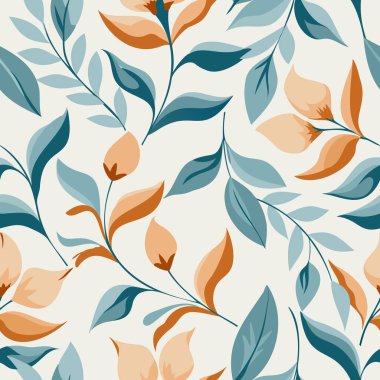 Kusursuz Çiçeksiz Şekil Vektör Sanatı