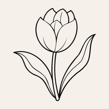 Çiçek açmış bir lale çiçeğinin çarpıcı bir temsili. Bu sanat eseri, canlı renklere ve pürüzsüz eğrilere sahip lale yapraklarının zarafetini yakalar, bahar temalı tasarımlar, çiçek düzenlemeleri ve ev dekorasyonu projelerinde kullanılmak için idealdir..