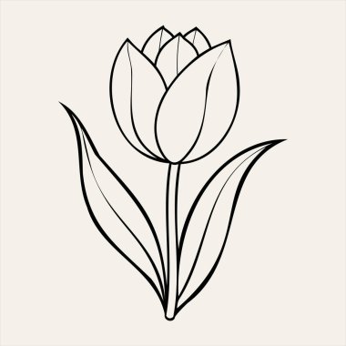 Çiçek açmış bir lale çiçeğinin çarpıcı bir temsili. Bu sanat eseri, canlı renklere ve pürüzsüz eğrilere sahip lale yapraklarının zarafetini yakalar, bahar temalı tasarımlar, çiçek düzenlemeleri ve ev dekorasyonu projelerinde kullanılmak için idealdir..