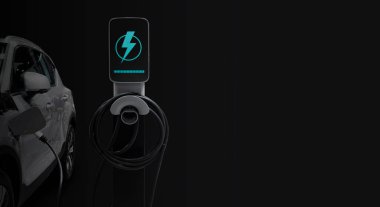 Electric car charging with station, EV fuel advance an modern eco system. 