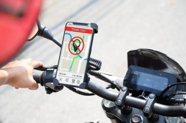 Sinyal yok, iletişim yok, akıllı telefondan gösteriliyor.