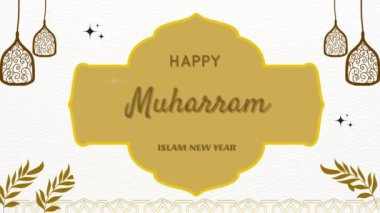 İslami Yeni Yıl kutlamalarının yer aldığı zarif Muharram kutlaması, güzel fenerler ve cami siluetleri