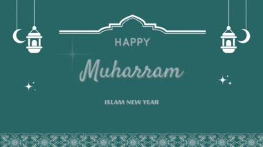 İslami Yeni Yıl kutlamalarının yer aldığı zarif Muharram kutlaması, güzel fenerler ve cami siluetleri