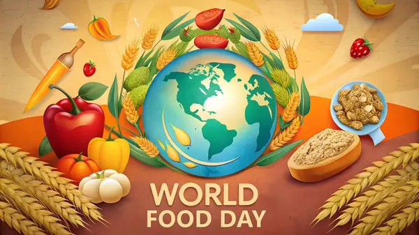 stock image Downloadable World Food Day 2024 Poster Design