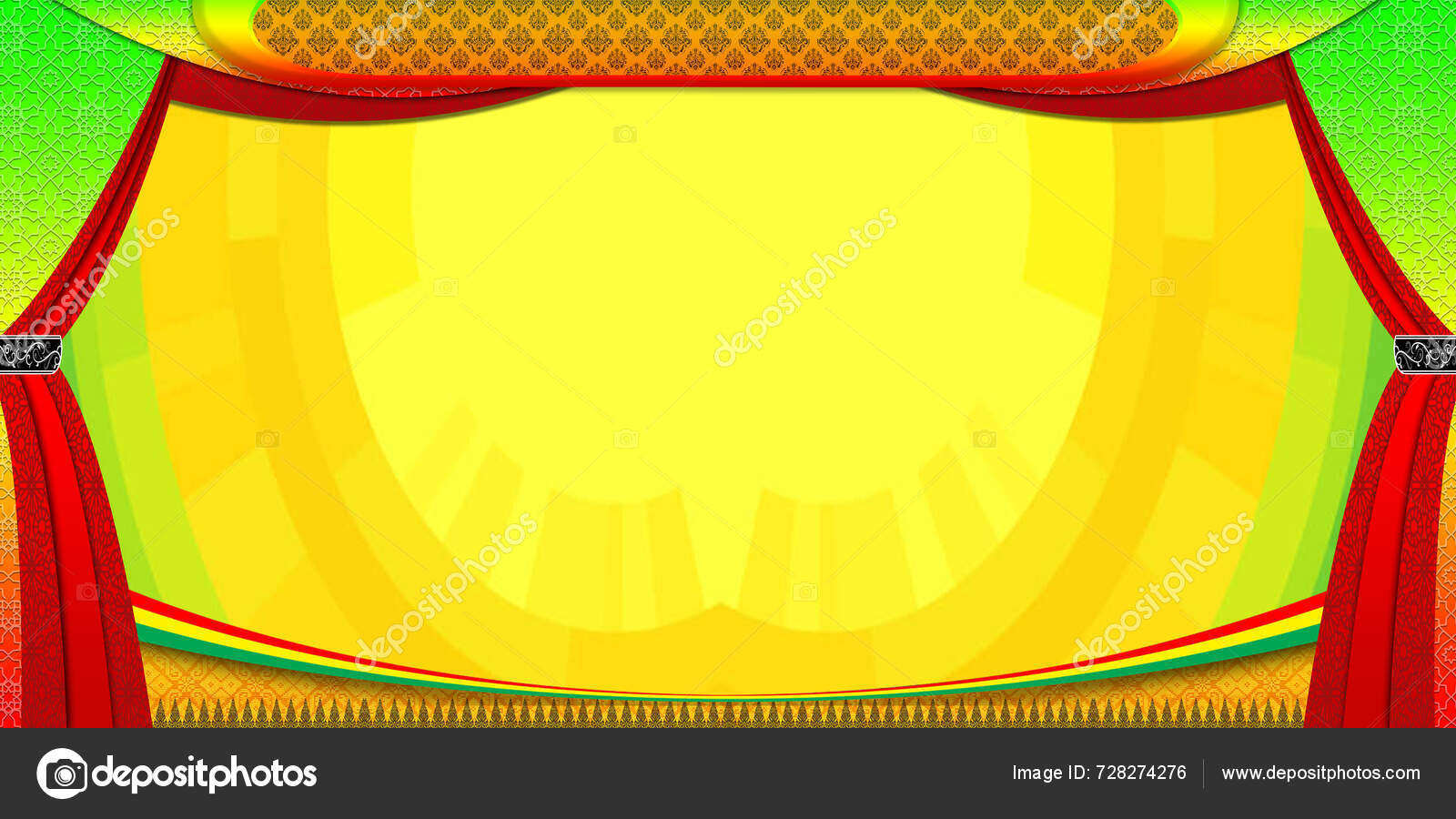 Riau Malay Motif Curtain Background — Stock Photo © Akm88 #728274276