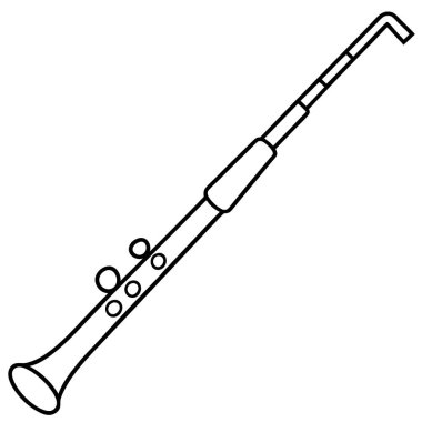 Orchestral Bassoon Instrument Vector Illustration for Music and Classical Projects