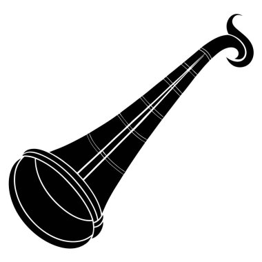 Traditional Shenai Instrument Vector Illustration for Indian Music and Cultural Projects clipart