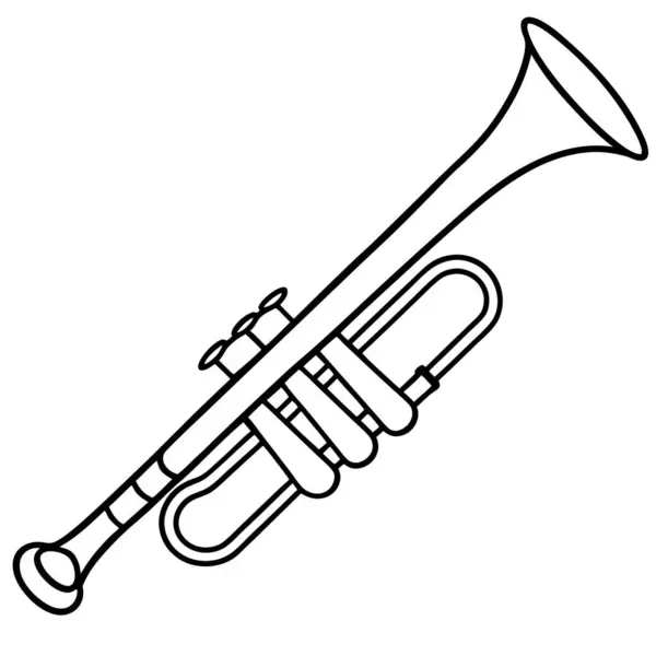 Klasik Trompet Aracı Müzik ve Caz Projeleri İllüstrasyonu