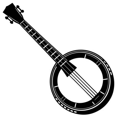 Banjo: Yaratıcı Projeler için Iconic String Instrument Illustration