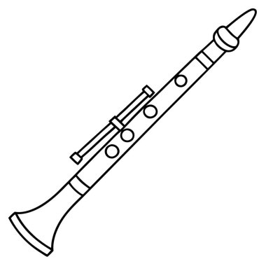 Elegant Piccolo Instrument Vector Illustration for Classical Music and Performance