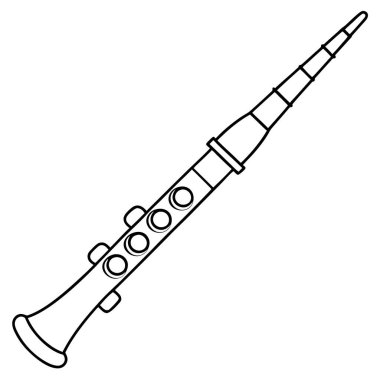 Elegant Piccolo Instrument Vector Illustration for Classical Music and Performance