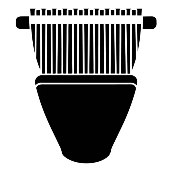 Geleneksel Mbira Afrika Müzik ve Kültürü Aracı İllüstrasyonu