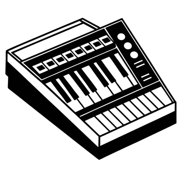 Müzik Üretimi ve Bileşimi için Modern Örnekleme Aracı Vektörü İllüstrasyonu