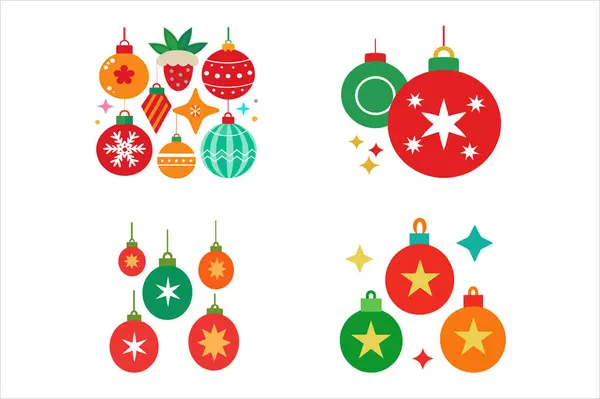 Festival Dekorasyonu için Renkli Noel Süslemeleri