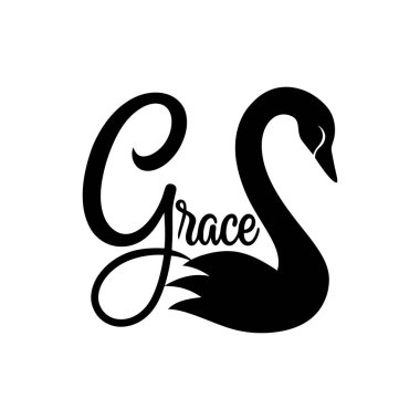 Şık Özellikli Şekillendirilmiş Kuğu Logosu Tasarımı
