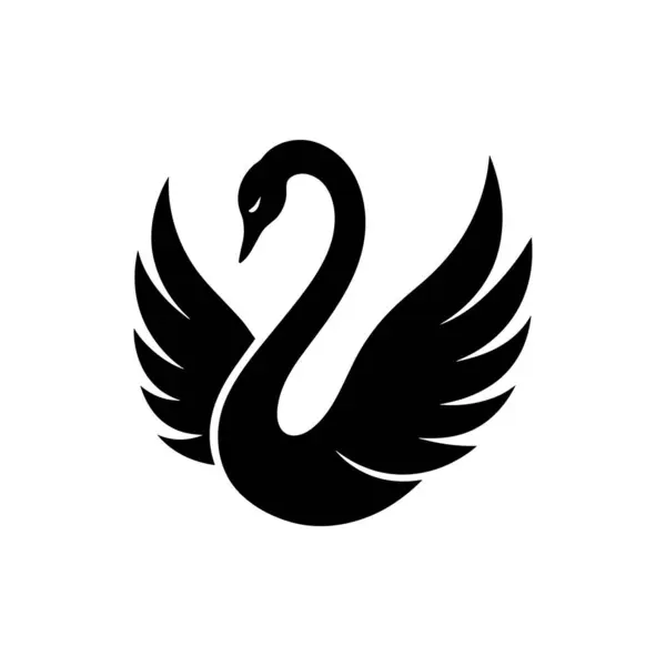 Şık Özellikli Şekillendirilmiş Kuğu Logosu Tasarımı