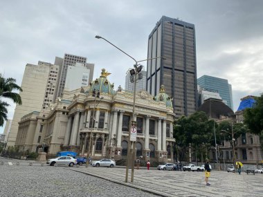 Rio de Janeiro, RJ, 31 / 05 / 2024 - Rio de Janeiro şehir merkezinin görüntüsü. Brezilya.