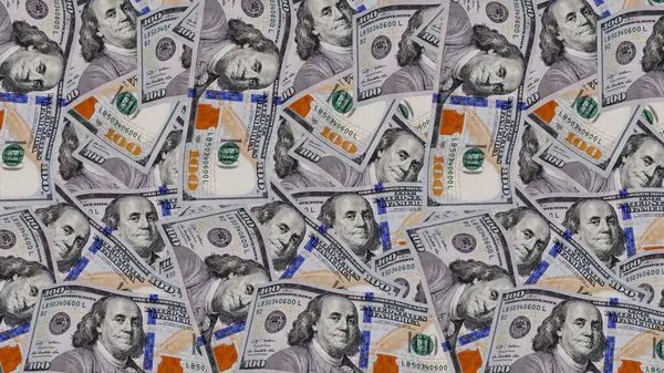 Beyaz Arkaplanda 100 Dolarlık Faturalar Uçuyor