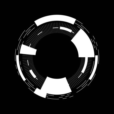 Modern Dairesel Teknoloji Şekilleri: Dijital Grafikler için mükemmel