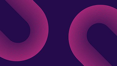 Modern Kırmızı Soyut Yarım Çember Çizgi Vektör Arkaplanı