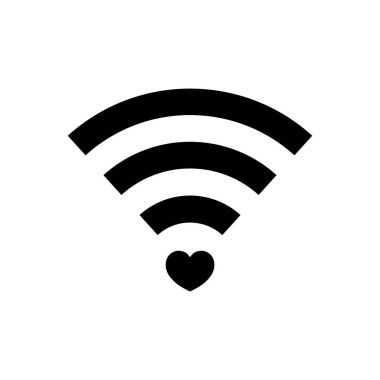 Beyaz Arkaplanda Sinyal Gücü Göstergelerine sahip yaratıcı WiFi Simgesi Tasarımı