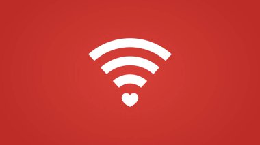 Grafikleri çalıştırmak için Yürekli ve Sinyal Seviyeli Canlı WiFi Simgesi