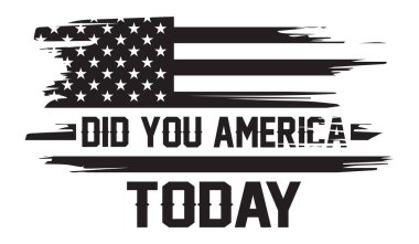 Bugün Amerika 'da Vatansever, Amerikan Bayrağı, Amerikan Bayrağı Tişörtü, Amerikan Bayrağı