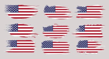 American Flag Silhouette, grunge USA bayrak seti vektör, grunge, bayrak, siluet, bağımsızlık, 4 Temmuz, 4 Temmuz, bayrak silueti